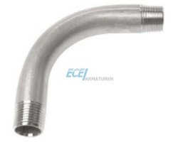 Art.E003 (305) Bogen 90&deg; 3/8" AG x AG - PN10 Edelstahl V4A
