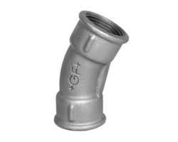 Art.T050V-GF- Bogen 30&deg; 5/4" IG x IG - Temperguss-GF- verz. +GF+