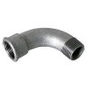 Art.T001V Bogen 90&deg; 6/4" AG x IG - Temperguss verz.
