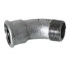 Art.T040V Bogen 45&deg; 3/4" IG x AG - Temperguss verz.