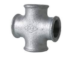 Art.T180V Kreuzst&uuml;ck 3/8" - Temperguss verz.