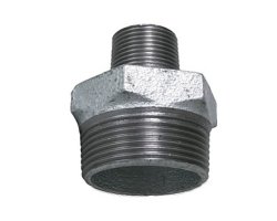 Art.T245V Reduziernippel 5/4" AG x 1" AG - Temperguss verz.