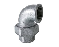 Art.T096V Winkel-verschraubung konisch 3/4" IG x IG - Temperguss verz.