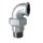Art.T097V Winkel-verschraubung flach 6/4" AG x IG - Temperguss verz.