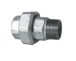 Art.T341V Holl&auml;nderverschraubung kon. 3/4" AG x IG Temperguss verz.
