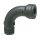 Art.T001S Bogen 90&deg; 3/4" AG x IG - Temperguss schw.