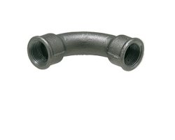 Art.T002S Bogen 90&deg; 5/4" IG x IG - Temperguss schw.
