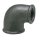 Art.T090RS Winkel 90&deg; reduziert 2" x 6/4" - Temperguss schw.