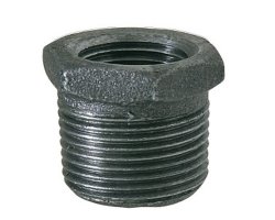 Art.T241S Reduzierer 2 1/2" AG x 1" IG - Temperguss schw.
