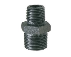 Art.T245S Reduziernippel 2" AG x 1" AG - Temperguss schw.