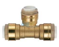 Art.630 T-St&uuml;ck 15 x 15 x 15mm - Push-Fit