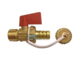 Art.H215 KFE - Kugelhahn 1/2" mit Schlauchanschluss und Griff