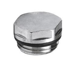 Art.3290CH Blindstopfen mit EPDM Dichtungg 1/2" - Messing vernickelt