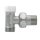 Art.397 R&uuml;cklaufventil Eckform 3/8" AG O-Ring - Messing vernickelt