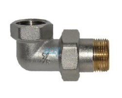 Art.3098 Winkelholl&auml;nder 3/4" kon. (255 R&uuml;cklauf) - Messing vernickelt