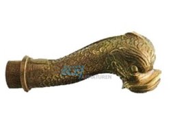 Art.N124 Nostalgie Auslaufhahn "Fisch" 1/2"IG x 3/4"AG
