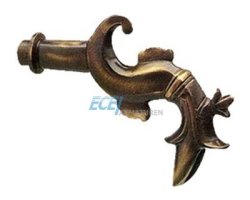 Art.N140 Nostalgie Auslaufhahn 1/2" IG 18cm - Messing ohne Ventil