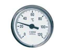Art.493  Thermometer 0-80°C, Ø 40mm, 3/8" axial