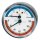 Art.485 Thermomanometer 0-120&deg;C / 1-4 bar, &Oslash; 63mm, axial