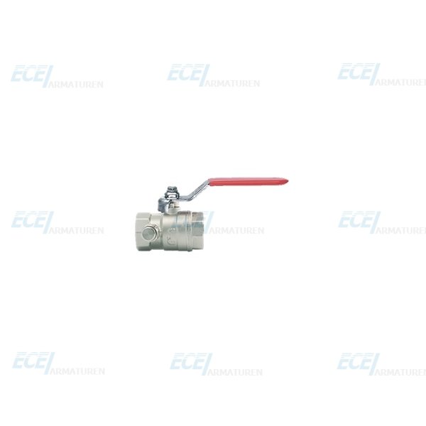 Messing-Kugelhahn 1/2 Zoll AG/AG – Mit Rotem Stahlgriff, Robust & Dicht