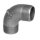 Art.T094V-GF- Winkel 90&deg; 3/8" AG x AG - Temperguss-GF- verz. +GF+