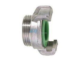 Art.1705PEV Klauen-Schnellkupplung Gewindest&uuml;ck 5/4" AG - GEKA Plus VITON Edelstahl