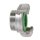 Art.1705PEV Klauen-Schnellkupplung Gewindest&uuml;ck 5/4" AG - GEKA Plus VITON Edelstahl
