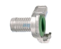 Art.1707PEV Klauen-Schnellkupplung Schlauchst&uuml;ck 1/2" 13mm, GEKA Plus VITON - Edelstahl