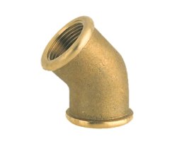 Art.3120 Winkel 45&deg; 5/4" IG x IG - Messing