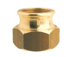 Art.3240 Reduziermuffe 1/2" IG x 1/4" IG - Messing