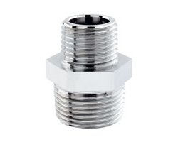 Art.3245C Reduziernippel 3/4" AG x 1/2" AG - verchromt