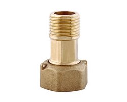 Art.3411 Wasserz&auml;hler-Verschraubung 1" &Uuml;WM x 3/4" AG - Messing