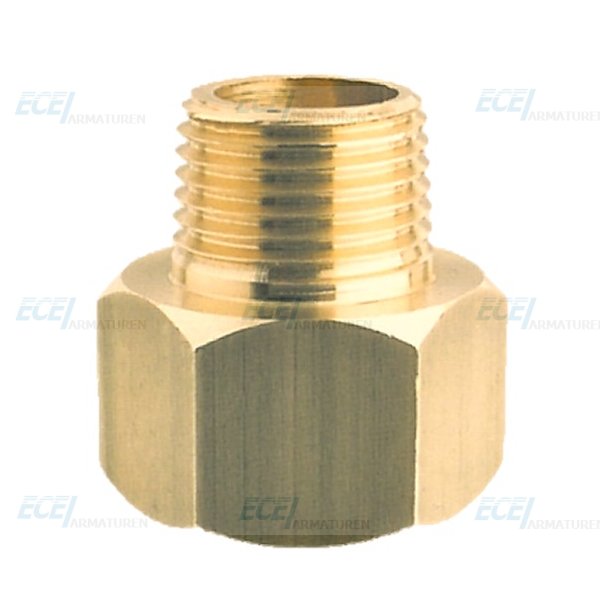 Manom.-Reduzierung G 1/4" (AG)-G 1/8" (IG). Messing, 15mm