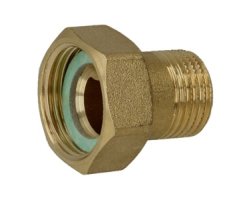 Art.3371 Holl&auml;nder Verschraubung 2/3  5/4" &Uuml;WM IG x 1" AG - Messing