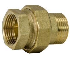 Art.3331 Holl&auml;nder Verschraubung 1/2" IG x AG - Messing