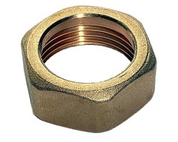 Art.3374 &Uuml;berwurfmutter 6/4" 42mm - Messing