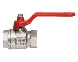 Art.090 Kugelhahn "IDEAL" 2"1/2 IG x IG voller Durchgang - Messing vernickelt