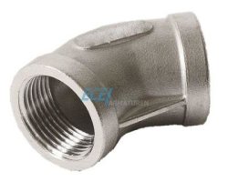 Art.E120 (303) Winkel 45&deg; 3/8" IG x IG - PN10 Edelstahl V4A