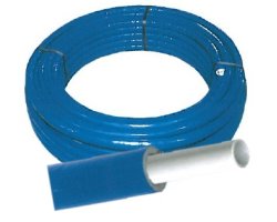 Art.505B Verbundrohr mit 6mm Isolierung Blau 20/2mm (Rolle 50m)
