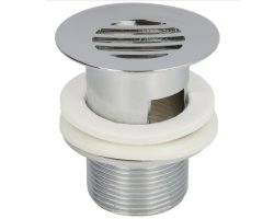 Art.205 Schaftventil mit Sieb, mit &Uuml;berlauf 5/4" x 60mm