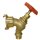 Art.522GK Gartenventil 3/4" mit GEKA Schnellkupplung senkrecht - Messing
