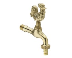 Art.N402 Nostalgie "Hahn" 1/2" - Messing poliert