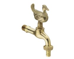 Art.N405 Nostalgie "Ente" 1/2" - Messing poliert