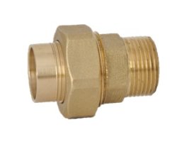Art.7331 L&ouml;tverschraubung 1/2" AG x 18mm - Messing