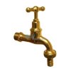 Art.N6017 Gartenhahn Hofburg 3/4" Messing pol. mit Schlauchanschluss