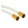 Art.7022 Brauseschlauch 1/2" x 1250mm lang - Wei&szlig; / Gold