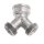 Art.1704C Verteilerst&uuml;ck 3/4" IG und 2 x 3/4" AG - verchromt