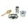 Art.221A Sanit&auml;r-Oberteil Lang 1/2" mit Dreikanthaubengriff und Rosette - verchromt