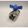 Art.098SCD Kugelhahn Blau "IDEAL" 1"IG x 5/4"AG kon. voller Durchgang - Messing vernickelt