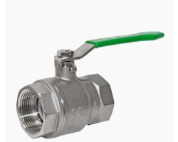 Art.7376 Kugelhahn 3/8" mit DVGW Trinkwasserzulassung 2-teilig - Edelstahl V4A